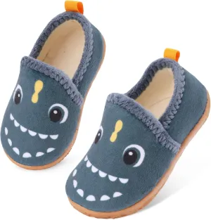 Lefflow Toddler Slippers Boys Girls House Shoes Slip on Baby Sock Shoes Lightweight Outdoor Walking Shoes