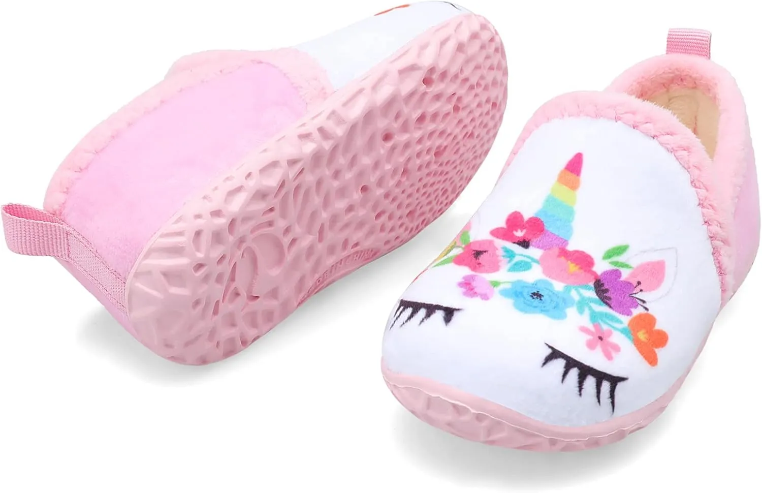 Lefflow Toddler Slippers Boys Girls House Shoes Slip on Baby Sock Shoes Lightweight Outdoor Walking Shoes