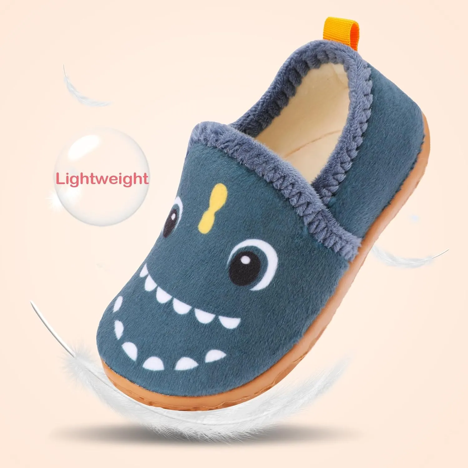 Lefflow Toddler Slippers Boys Girls House Shoes Slip on Baby Sock Shoes Lightweight Outdoor Walking Shoes