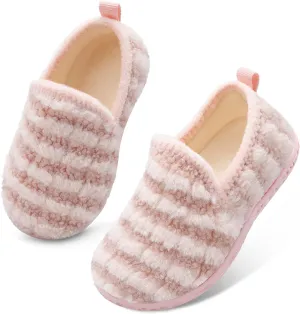 Lefflow Toddler Slippers Boys Girls House Shoes Slip on Baby Sock Shoes Lightweight Outdoor Walking Shoes