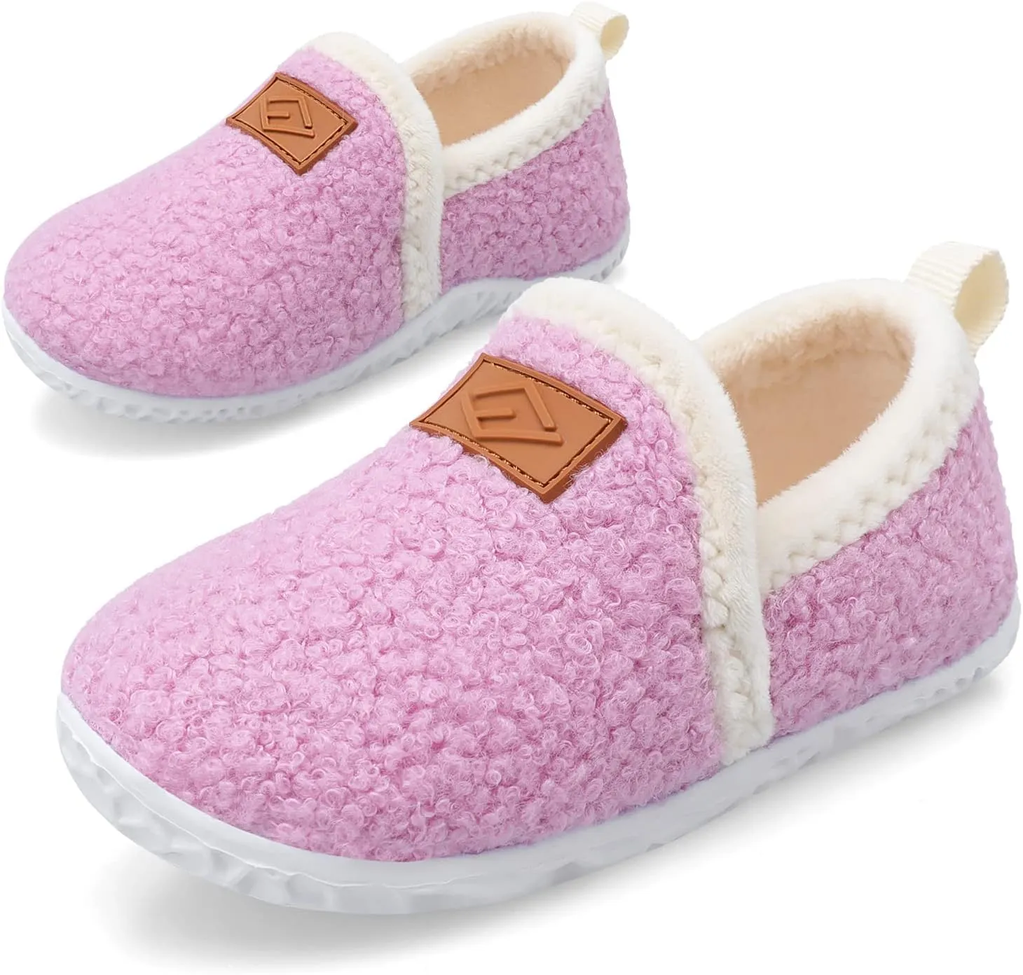 Lefflow Toddler Slippers Boys Girls House Shoes Slip on Baby Sock Shoes Lightweight Outdoor Walking Shoes
