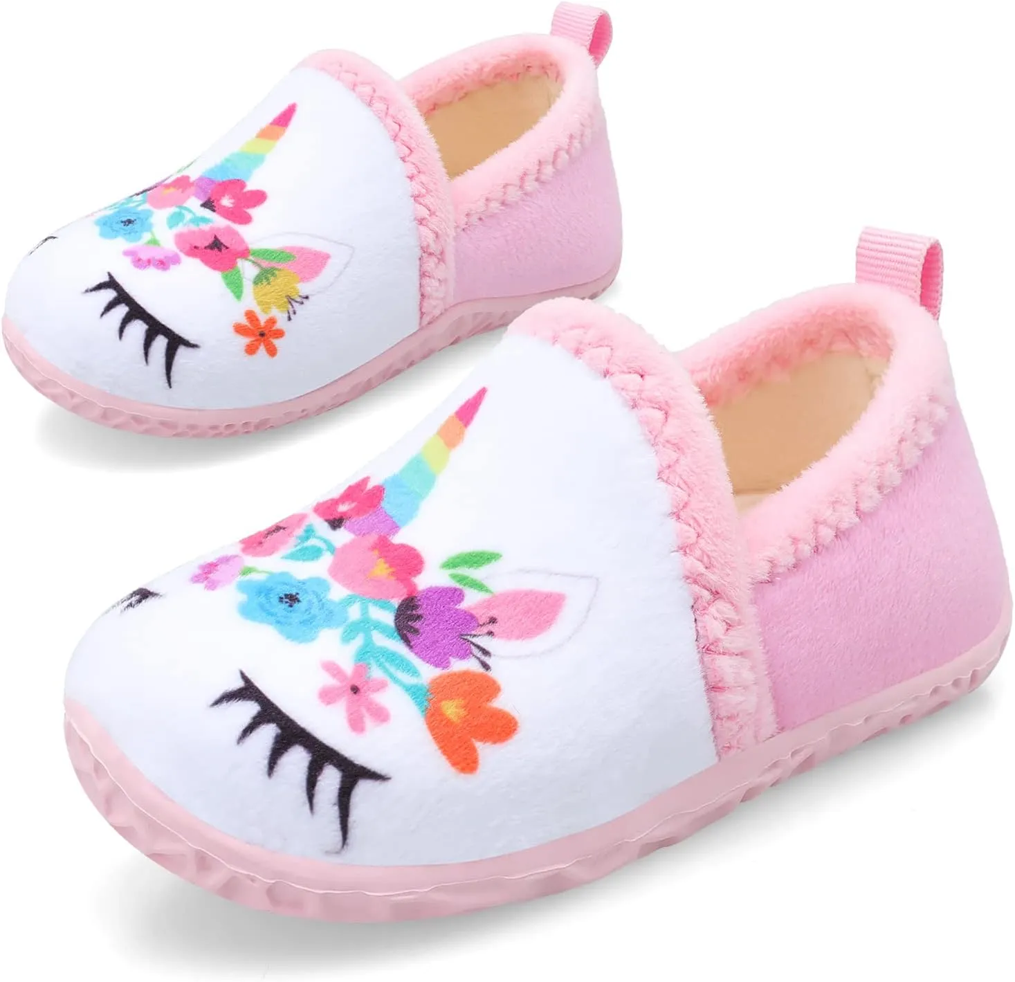 Lefflow Toddler Slippers Boys Girls House Shoes Slip on Baby Sock Shoes Lightweight Outdoor Walking Shoes
