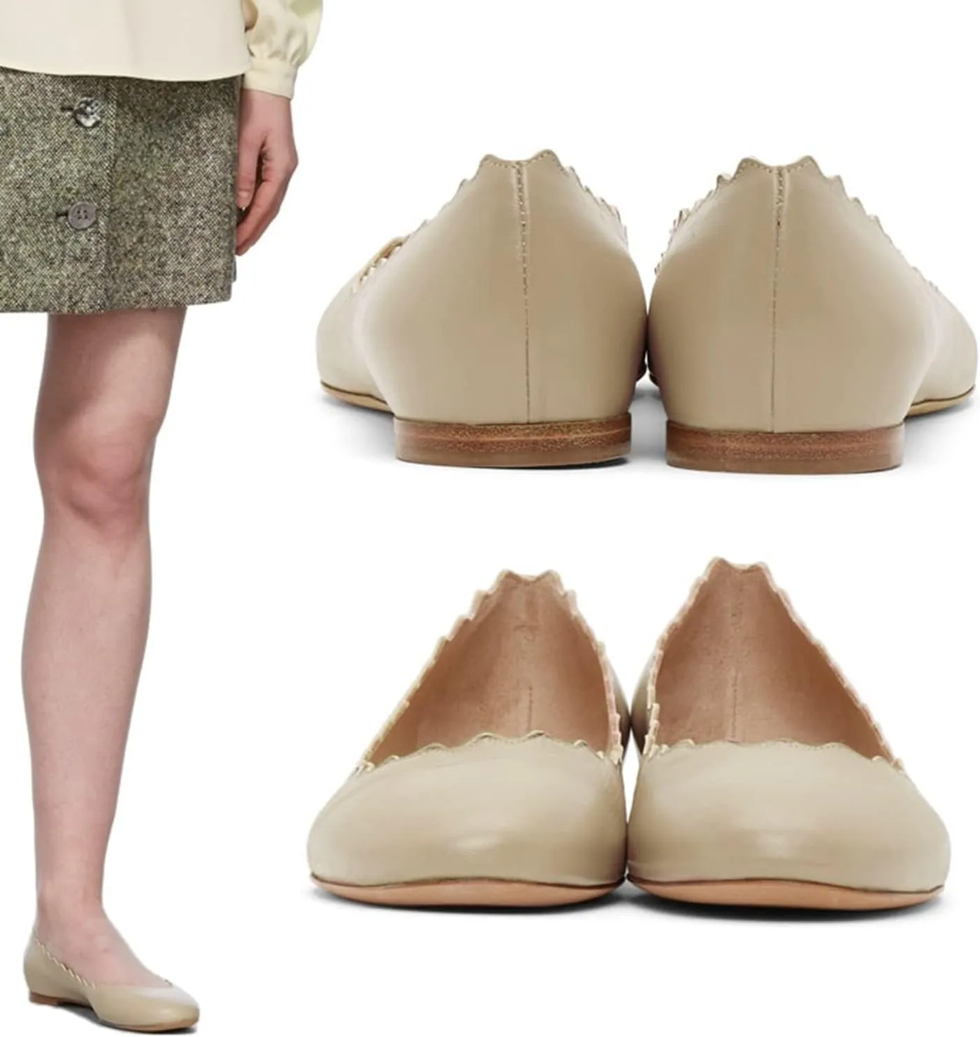 LEHOOR Women Closed Round Toe Flats Slip On Ballet Flats Casual Flat Shoes Comfort Flat Heel Dress Shoes Office Party Office Ladies Drive Flats Walking Street Classic Chic 4-11 M US