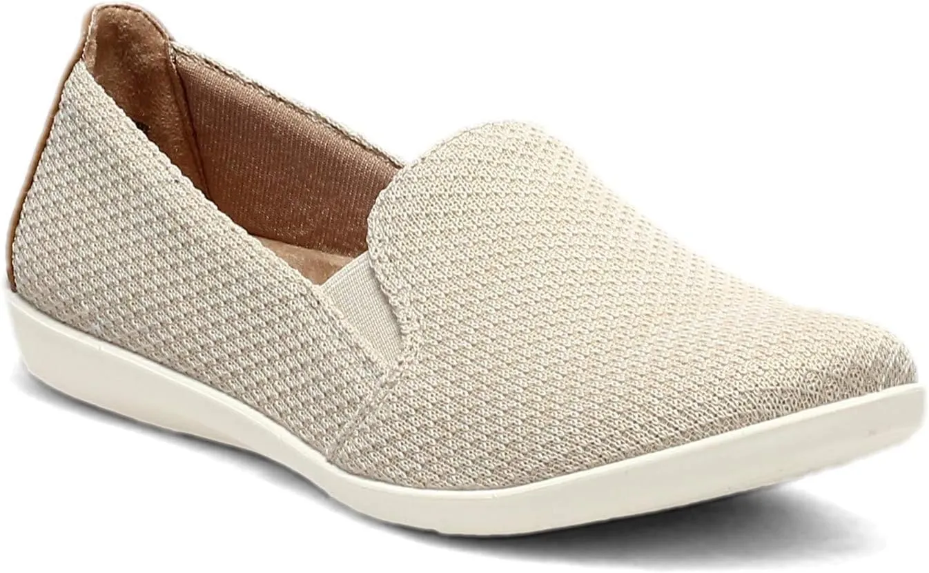 LifeStride Women's Next Level Slip-On Sneaker, Cream, 11 Wide