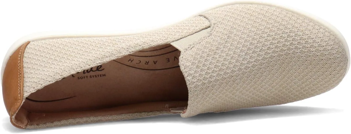 LifeStride Women's Next Level Slip-On Sneaker, Cream, 11 Wide