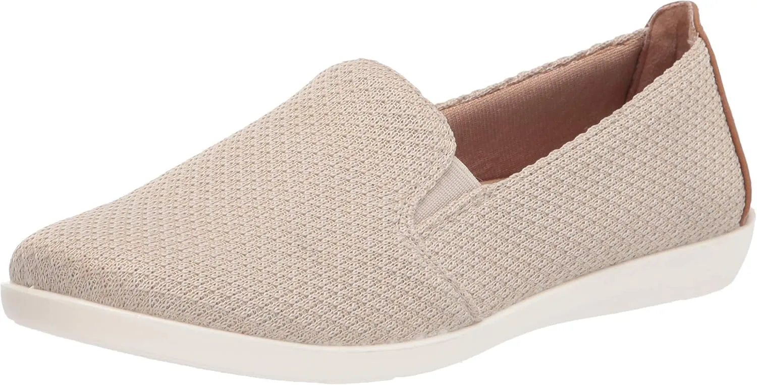 LifeStride Women's Next Level Slip-On Sneaker, Cream, 11 Wide
