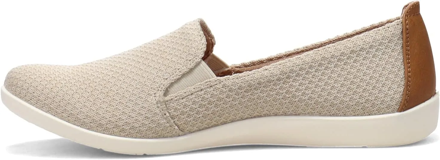 LifeStride Women's Next Level Slip-On Sneaker, Cream, 11 Wide