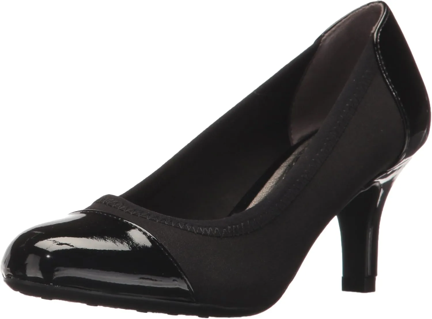 LifeStride Women's Parigi Stretch Dress Pump, Black, 9 M US