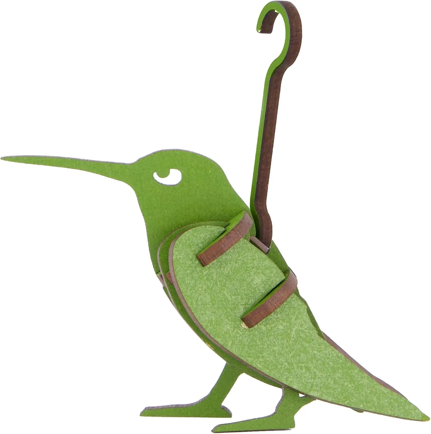 Little & Wood: Woodlet: Small - Hummingbird - Green, 3D Wooden Kit-Set, Bird Puzzle, Easy Assembly, Pop Build Fun, Sustainably Sourced Wood, Ages 6 