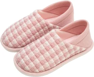 Loizziuy Pregnant Women's Slippers Soft Sole Anti-Slip Maternity Postpartum Summer Thin Cotton Slippers with Heel Women's Set