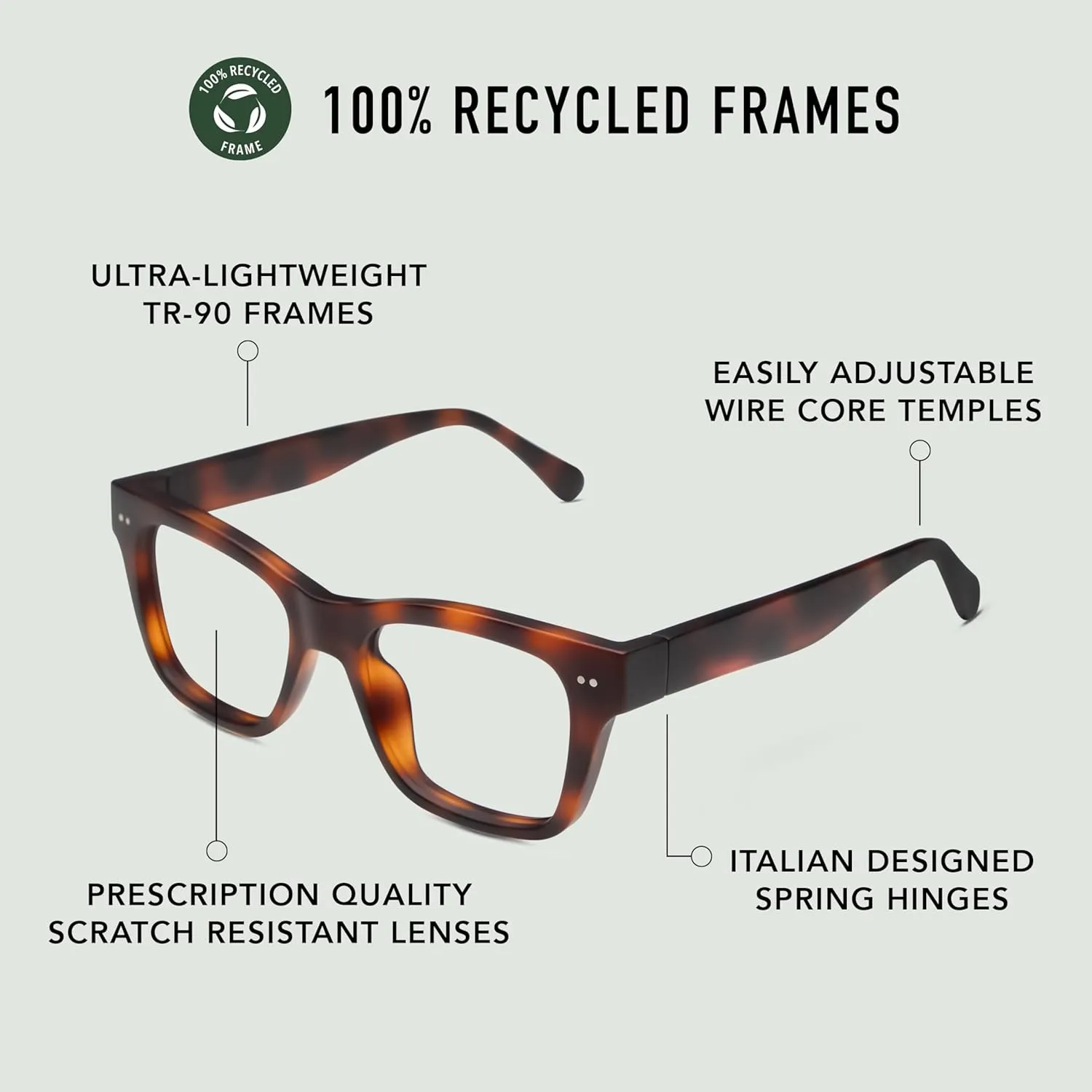 LOOK OPTIC Cosmo Progressive Reader-Stylish Unisex Reading Glasses, Prescription-Quality