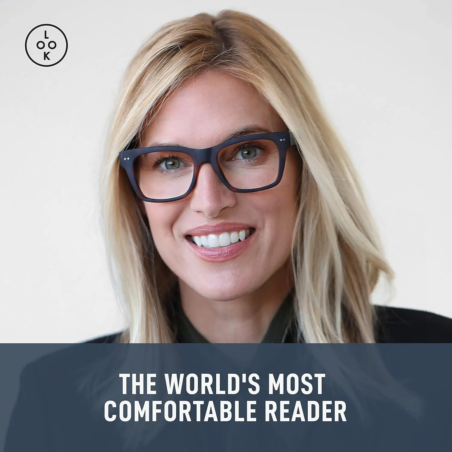 LOOK OPTIC Cosmo Progressive Reader-Stylish Unisex Reading Glasses, Prescription-Quality