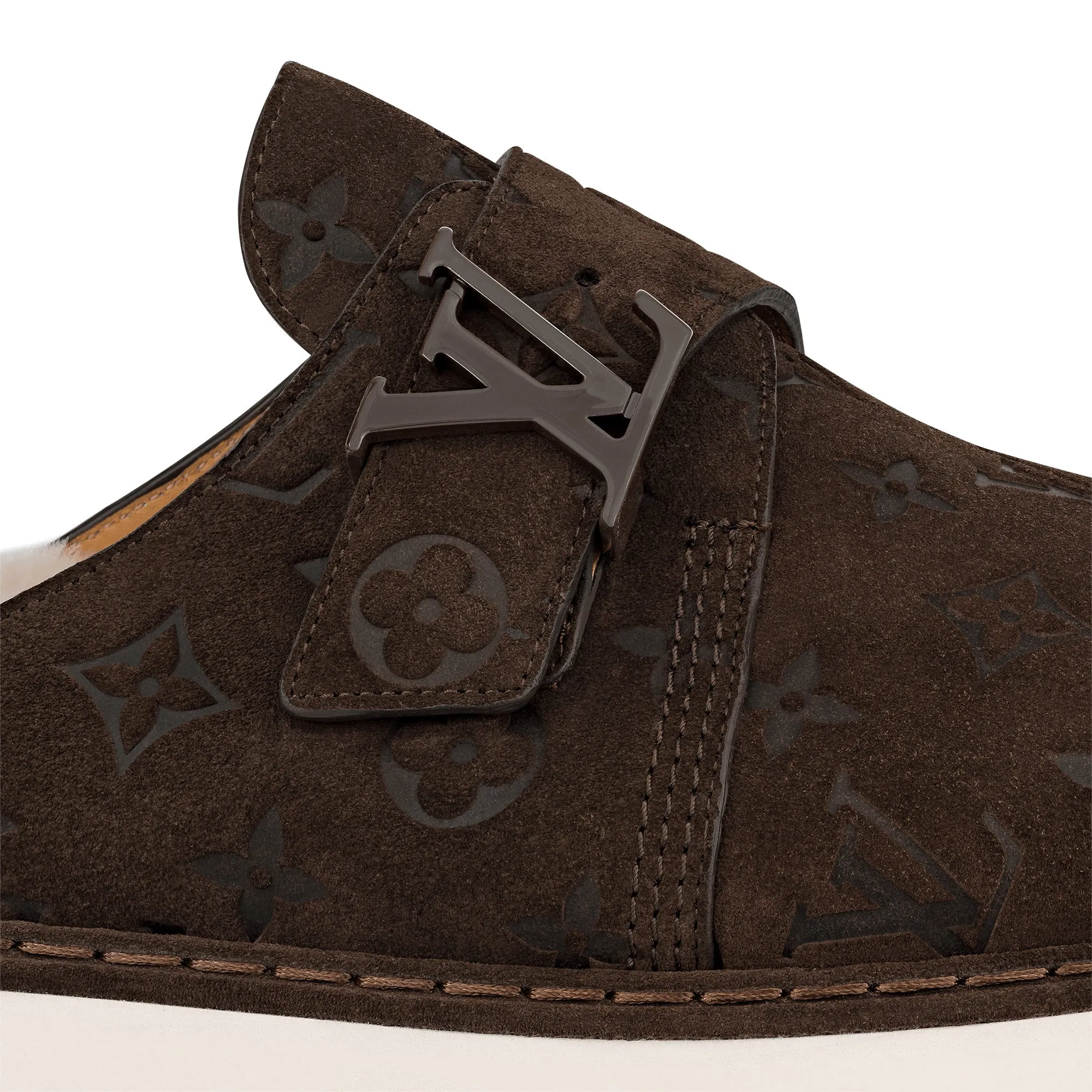 LOUIS VUITTON EASY FUR LINING MONOGRAM MULES