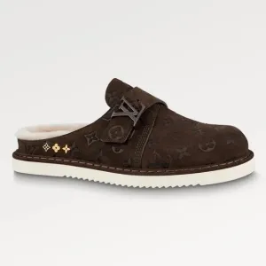 LOUIS VUITTON EASY FUR LINING MONOGRAM MULES