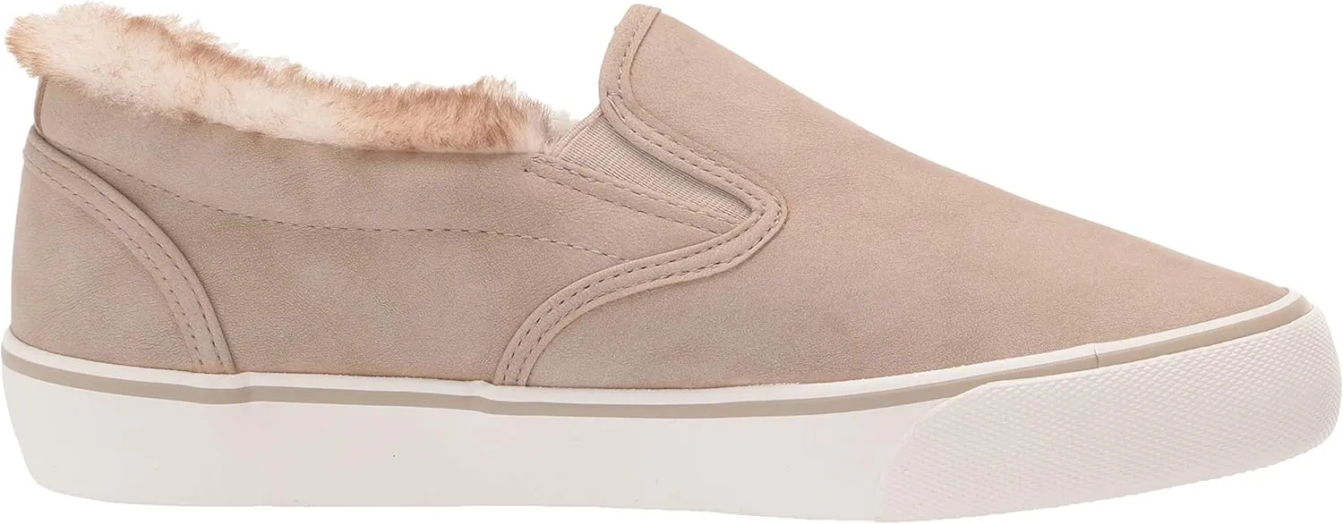 Lugz Women's Clipper LX Faux Fur Classic Slip-on Sneaker