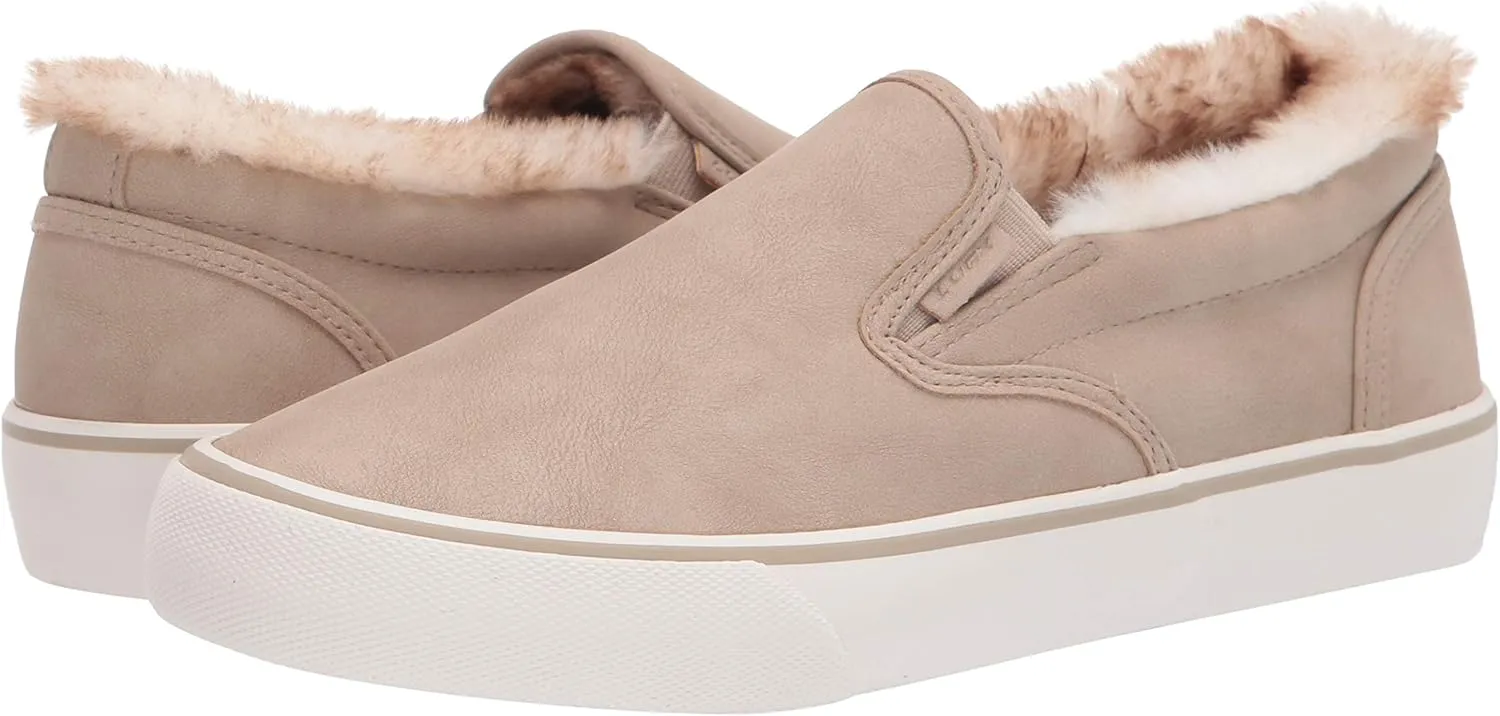 Lugz Women's Clipper LX Faux Fur Classic Slip-on Sneaker