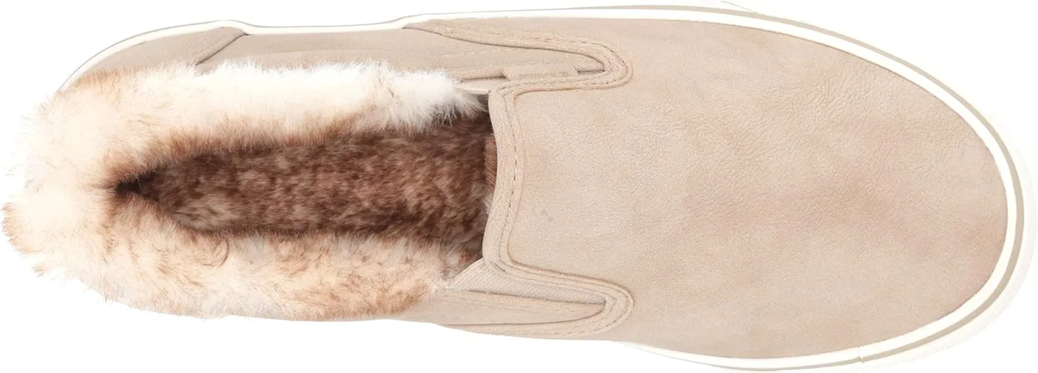 Lugz Women's Clipper LX Faux Fur Classic Slip-on Sneaker