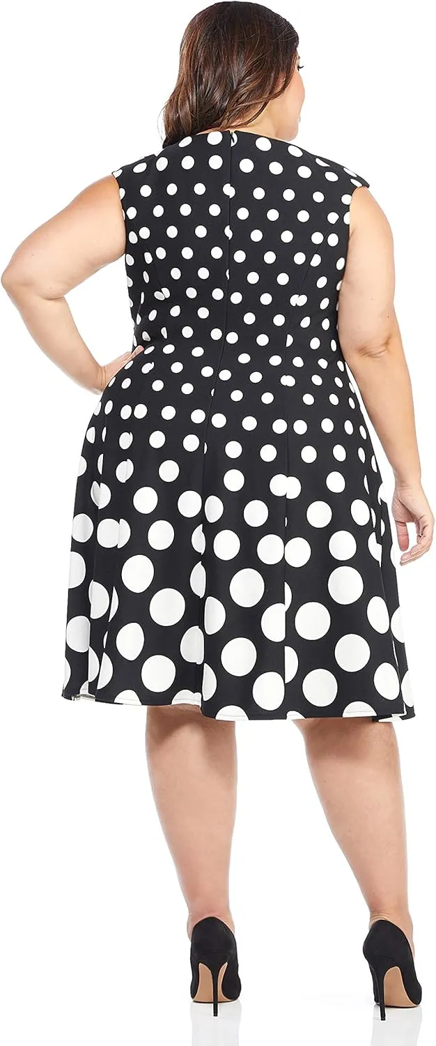 Maggy London Women's Plus Size Perfect Versatile Scuba Crepe Fit
