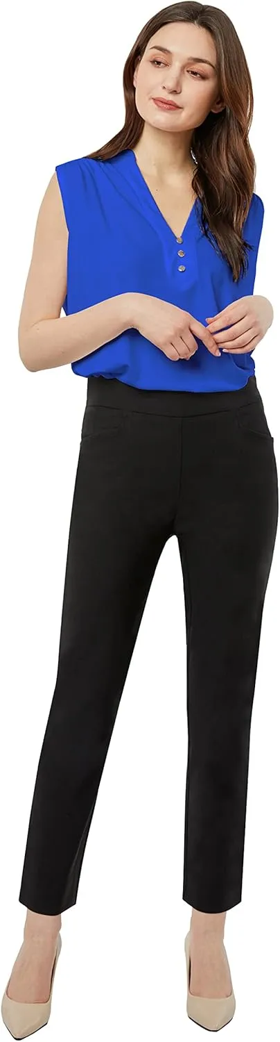 May You Be Women’s Super Stretch Pull-On Millennium Ankle Pants…