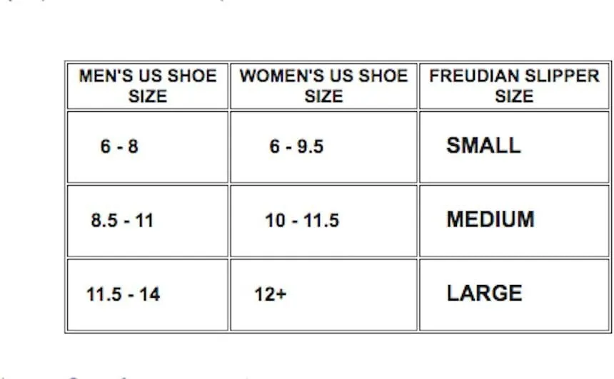 Medium Freudian Slippers - Comfy Plush Slip-On Footwear with Sigmud Freud's Head and a Comfortable Built in Sock Tongue Black