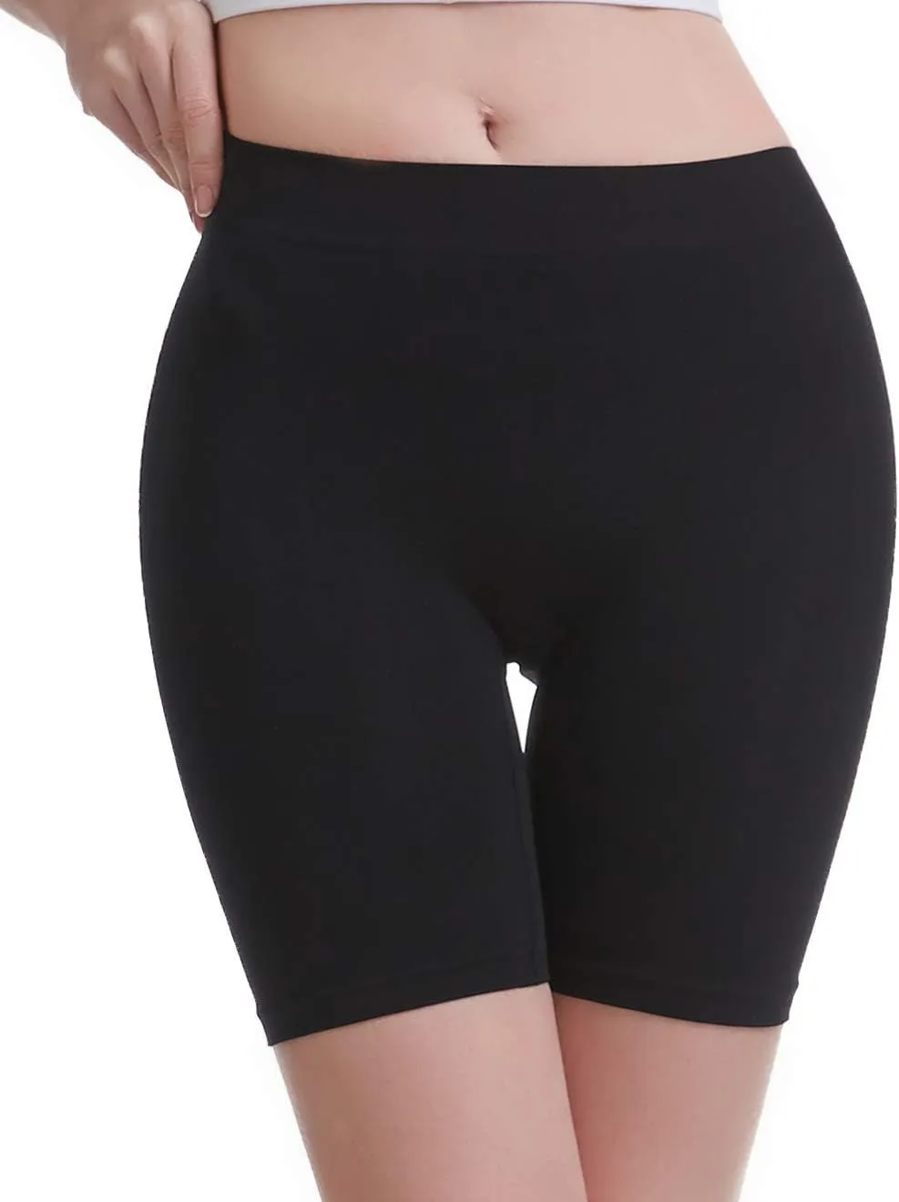 MELERIO Women's Slip Shorts, Comfortable Boyshorts Panties, Anti-chafing Spandex Shorts for Under Dress