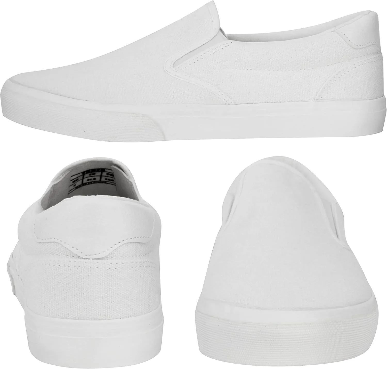 Men's Black Classic Low Top Shoes Canvas Fashion Sneaker with Soft Insole Causal Dress Shoes for Men Comfortable Walking Shoes