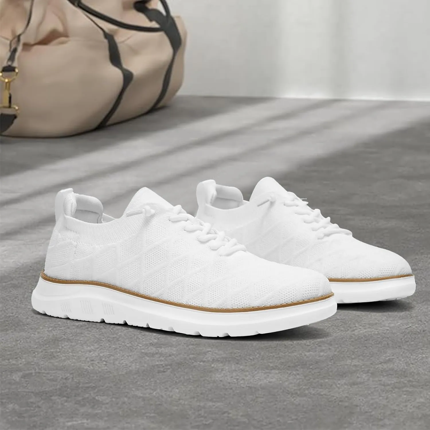 Mens Casual Dress Oxfords Shoes Fashion Mesh Work Business Walking Sneakers Comfortable Lightweight Soft Sole