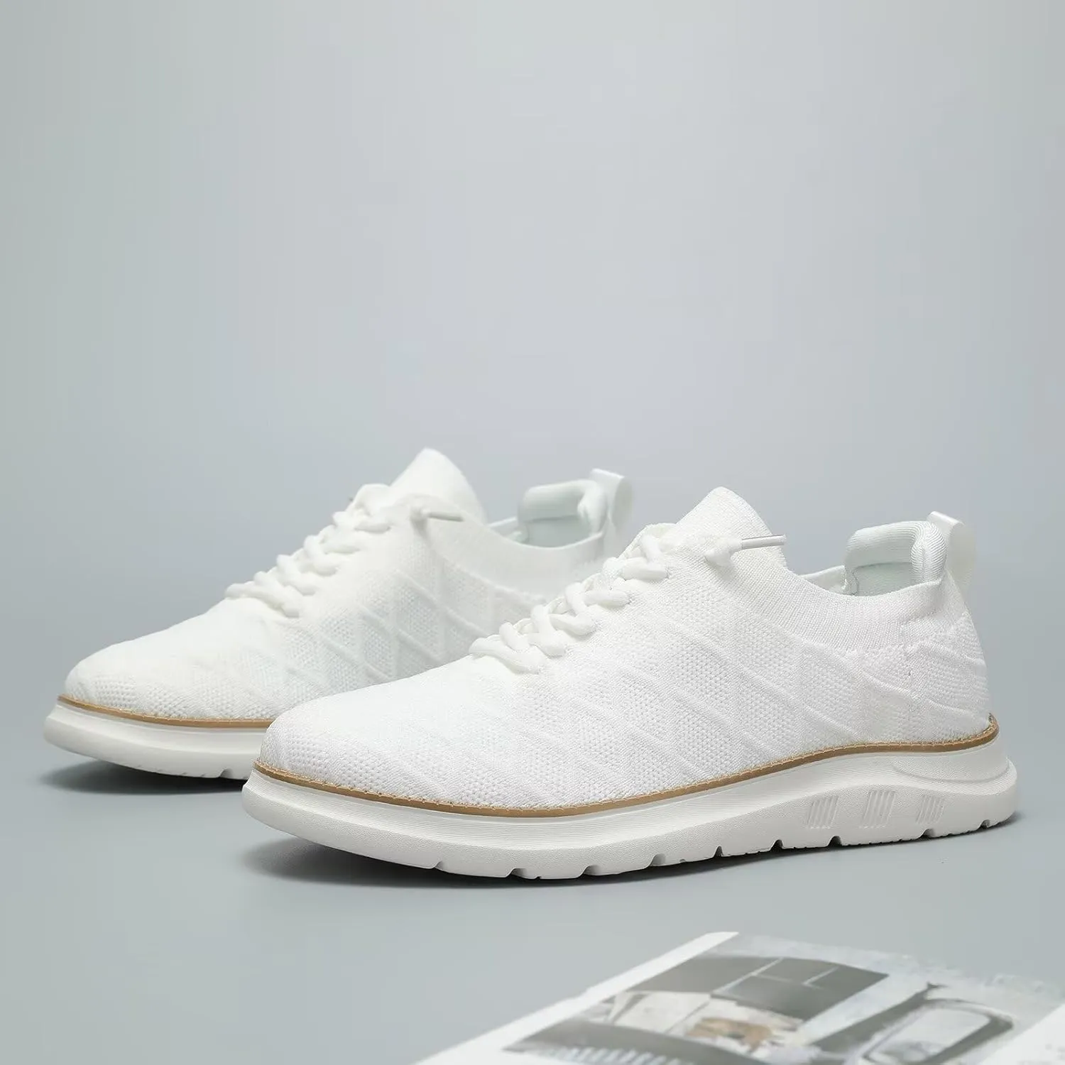 Mens Casual Dress Oxfords Shoes Fashion Mesh Work Business Walking Sneakers Comfortable Lightweight Soft Sole