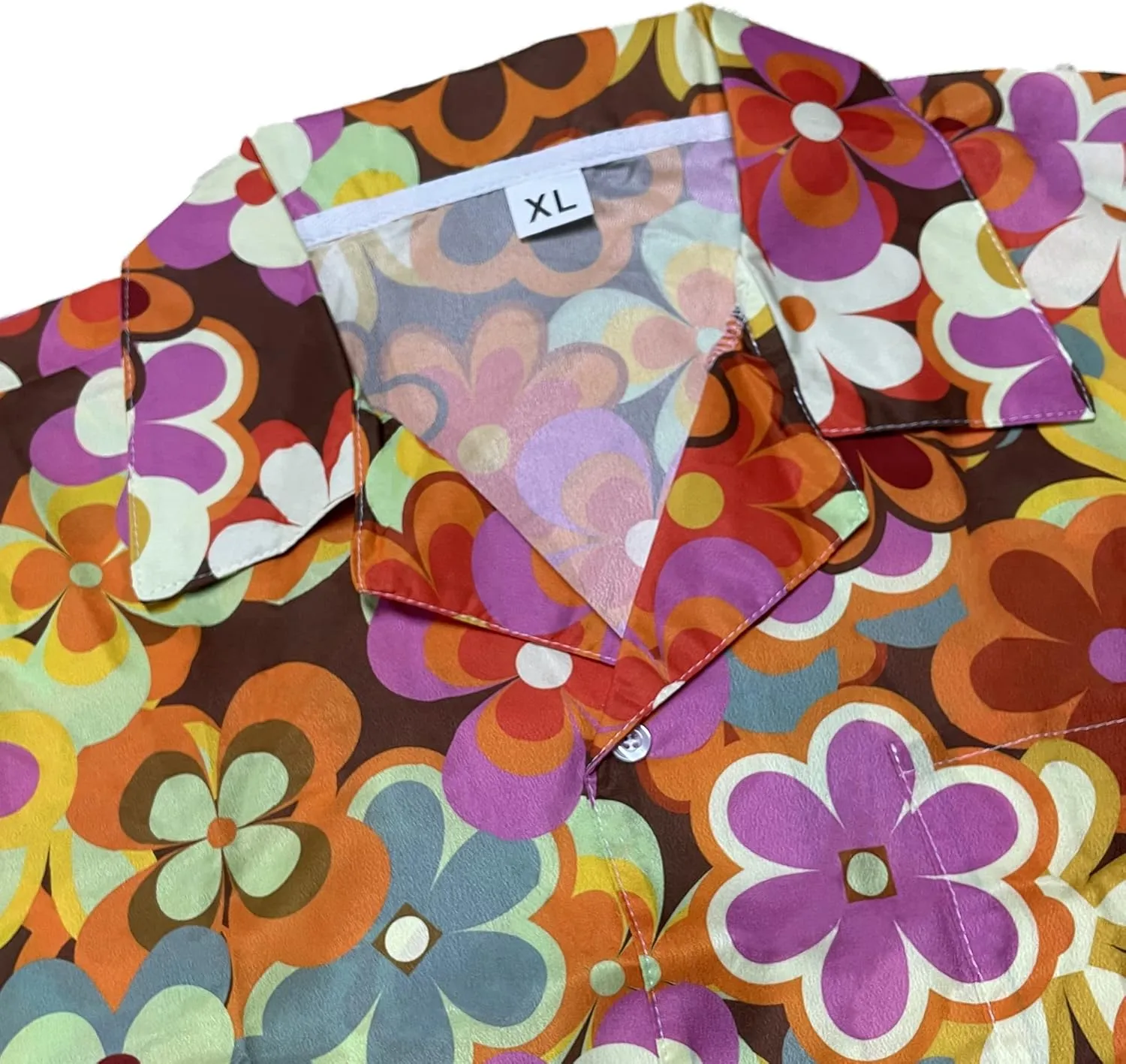 Mens Hawaiian Shirts Short Sleeve Button Up Beach Shirts
