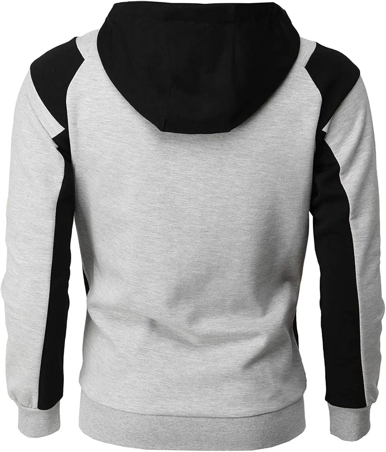 Men's Hoodies Casual Hooded Sweatshirts Training Long Sleeve Hoodies Zip Up Hoodies Solid Color Fall Pullover