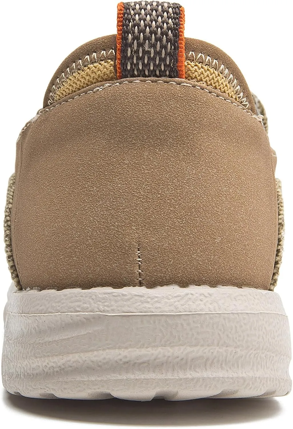 Men's Slip On Deck Shoes Casual Canvas Loafers Slip-Ons Hands Free Comfortable Stretch Flat Boat Shoes