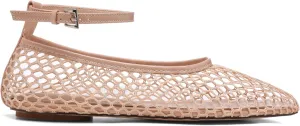 Mesh Ankle Strap Flats for Women Round Toe Ballet Flats Shoes,Casual Mary Jane Flats Comfortable Daily Dress Shoes
