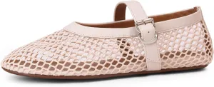 Mesh Ballet Flats for Women Comfort Work Flats for Women Office Dressy Wedding Mesh Mary Jane Flats