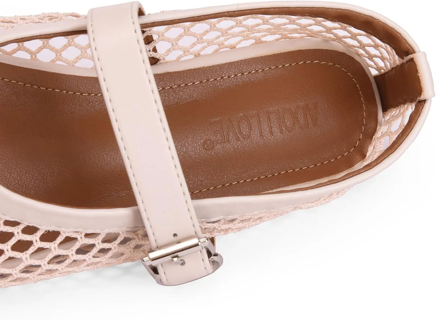 Mesh Ballet Flats for Women Comfort Work Flats for Women Office Dressy Wedding Mesh Mary Jane Flats