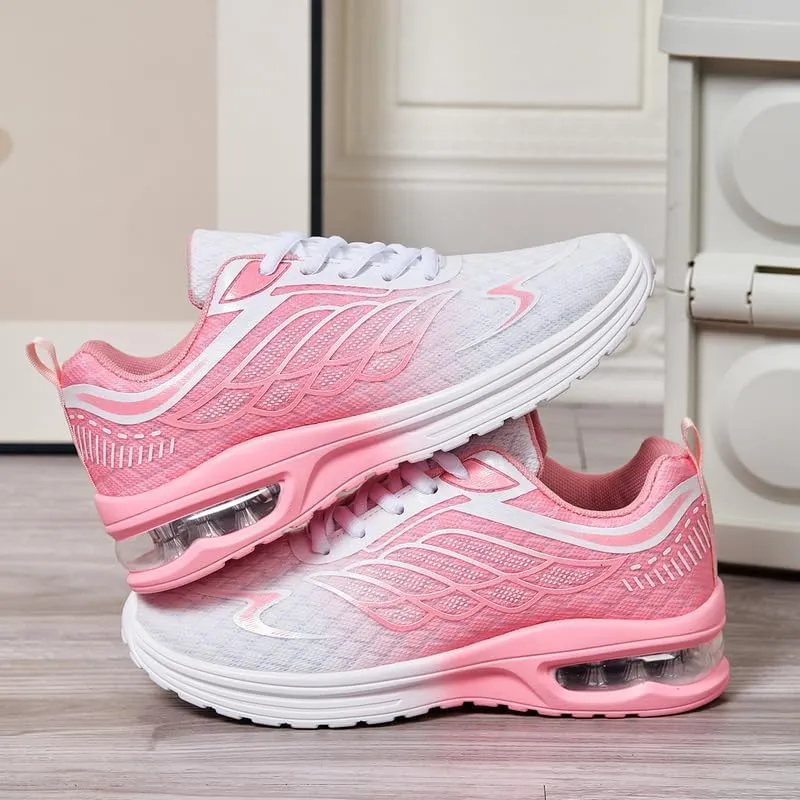 Mesh Breathable Mens Sneakers, Soft Sole Running Shoes, Casual Walking Shoes Fitness Yoga Both