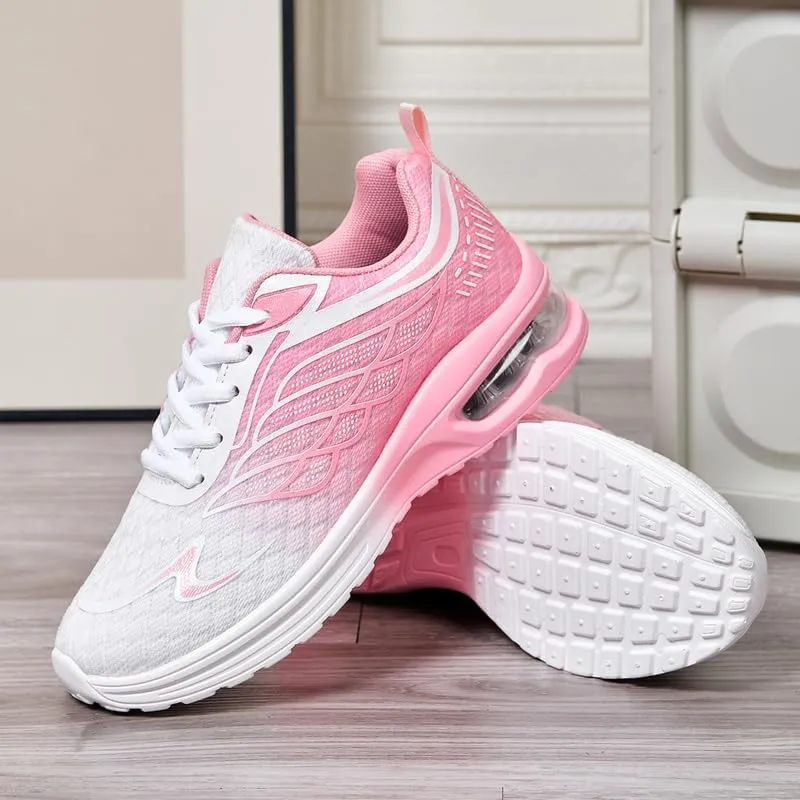 Mesh Breathable Mens Sneakers, Soft Sole Running Shoes, Casual Walking Shoes Fitness Yoga Both