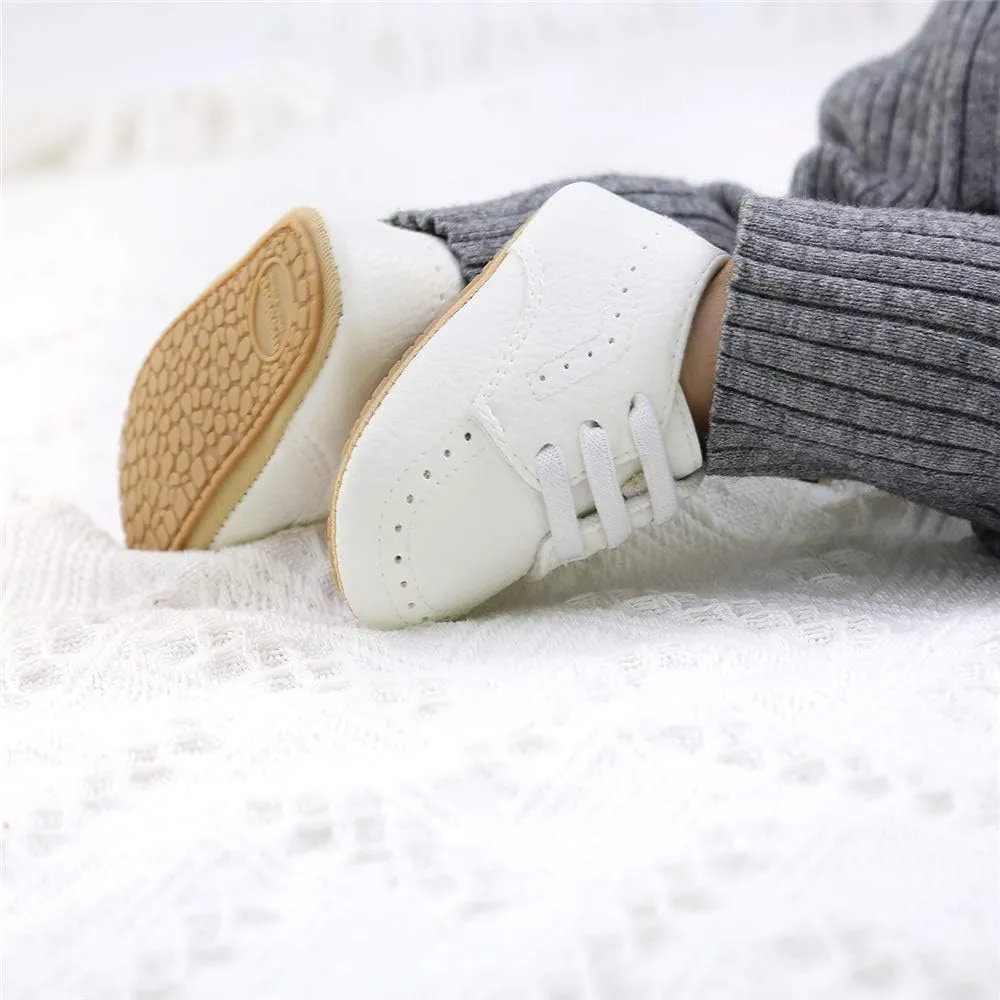Miamooi Infant Baby Boys Girls Loafers Classic PU Leather Wedding Dress Shoes Toddler Brogue Formal Flat Lazy Crib Oxford First Walking Christening Shoe