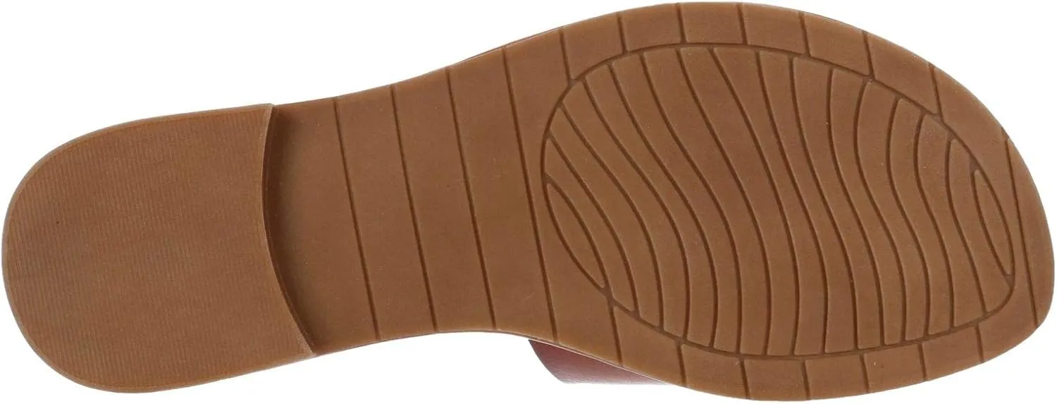 Michael By Michael Shannon Demi - Women's One Band Faux Leather Slip On Flat Slide Sandals