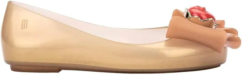 mini melissa Girl's Sweet Love   Disney Princess Jelly Ballet Flat for Kids - Jelly Ballerina Shoes for Girls, Disney-Inspired Ballet Flat