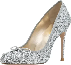 miss left Women Elegant Stiletto High Heel Bow Round Toe Satin Pumps Slip on Wedding Prom Party Dress Formal Shoes Size 4-16 US