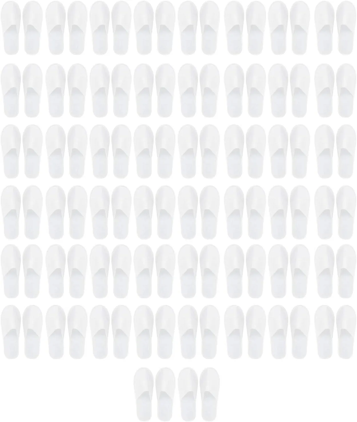 Mokernali 50 Pairs Disposable Slippers - Portable Thin Spa Non-Slip Closed Toe Hotel Travel Guest Slippers for Women & Men
