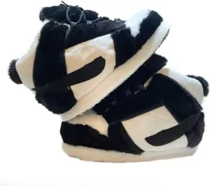 MOLERFO High Top Sneaker Slippers Unisex One-Size Ultra Comfy and Cozy House Fluffy Jordan Like Slippers for Men and Women