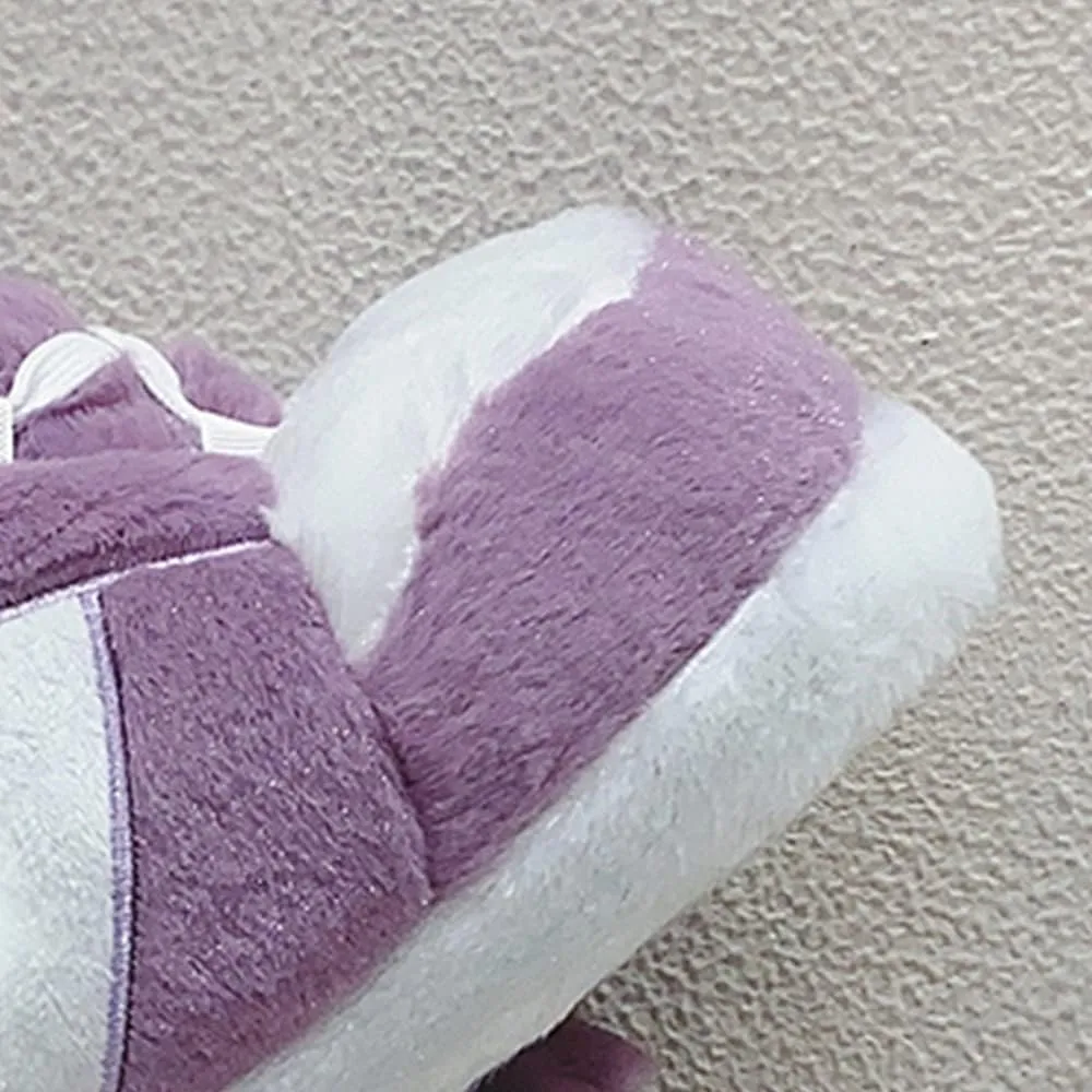 MOLERFO Sneaker Slippers Non Slip Sole Indoor House Plush Slippers Unisex Indoor Floor Cotton Shoes