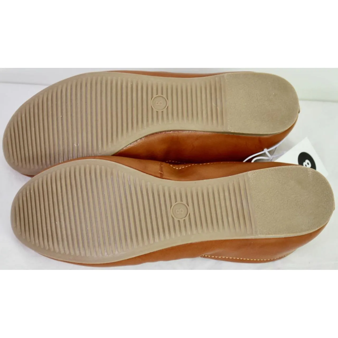 Mossimo Women’s Ona Scrunch Ballet Flats Cognac 8