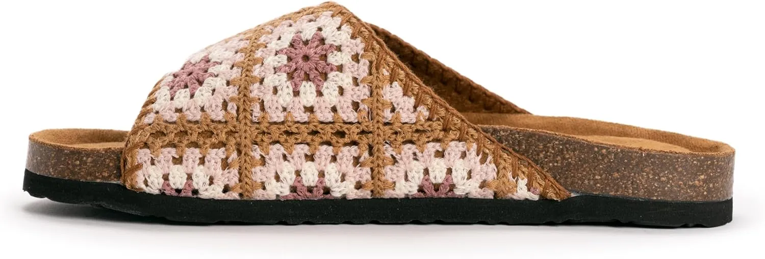 MUK LUKS Women's Gigi Crochet Sandal