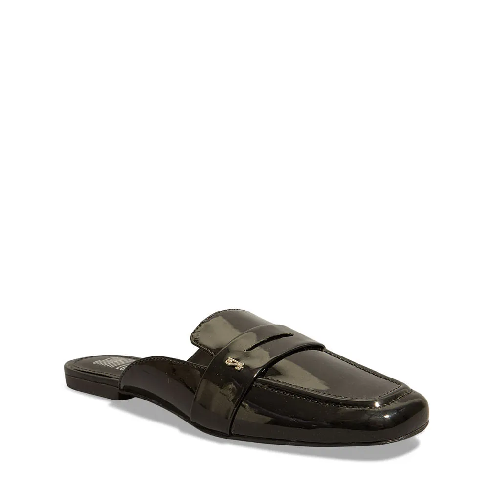 Mule Santa Lolla Preto Verniz Bico Quadrado