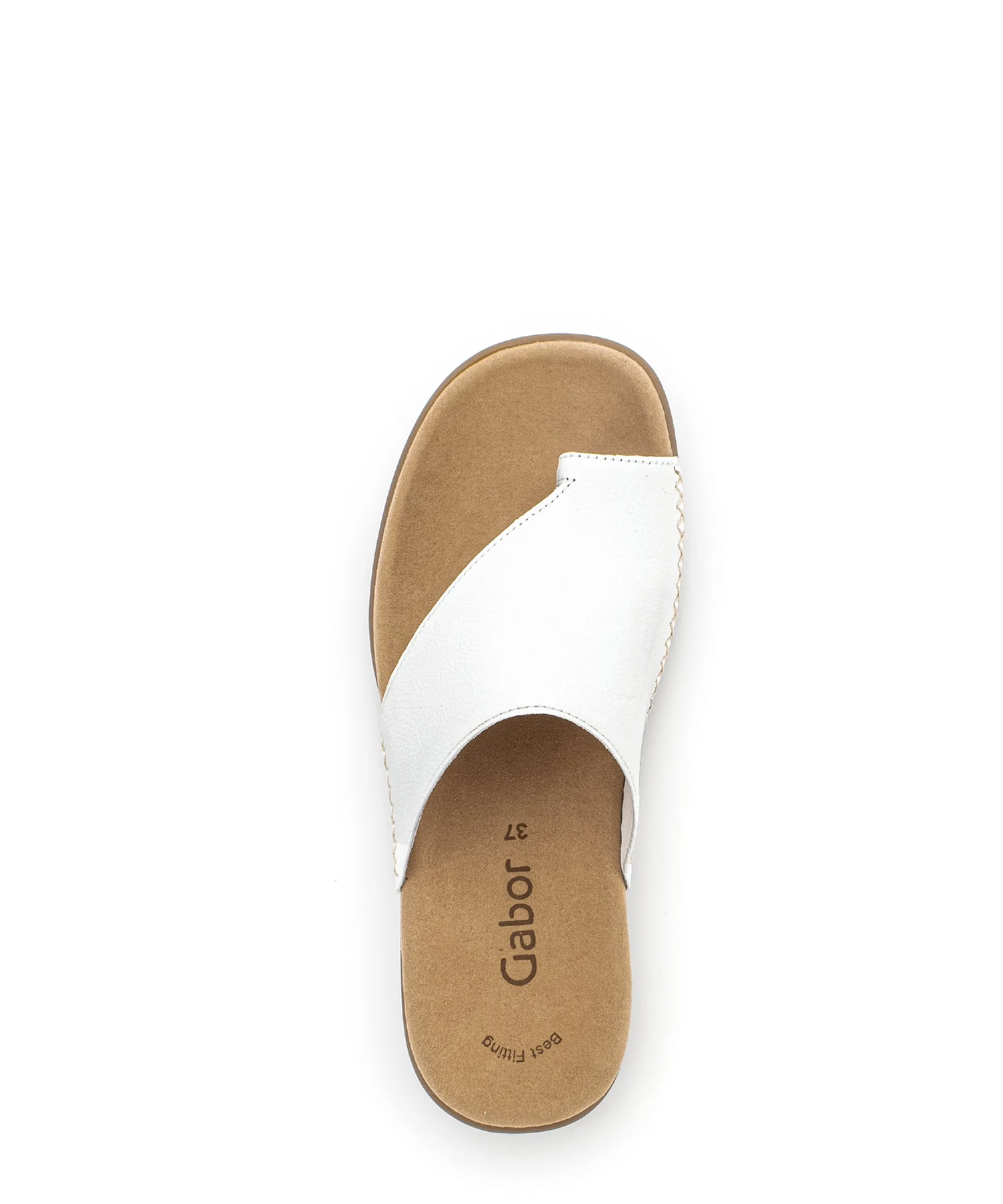 Mules blanches en cuir grainé