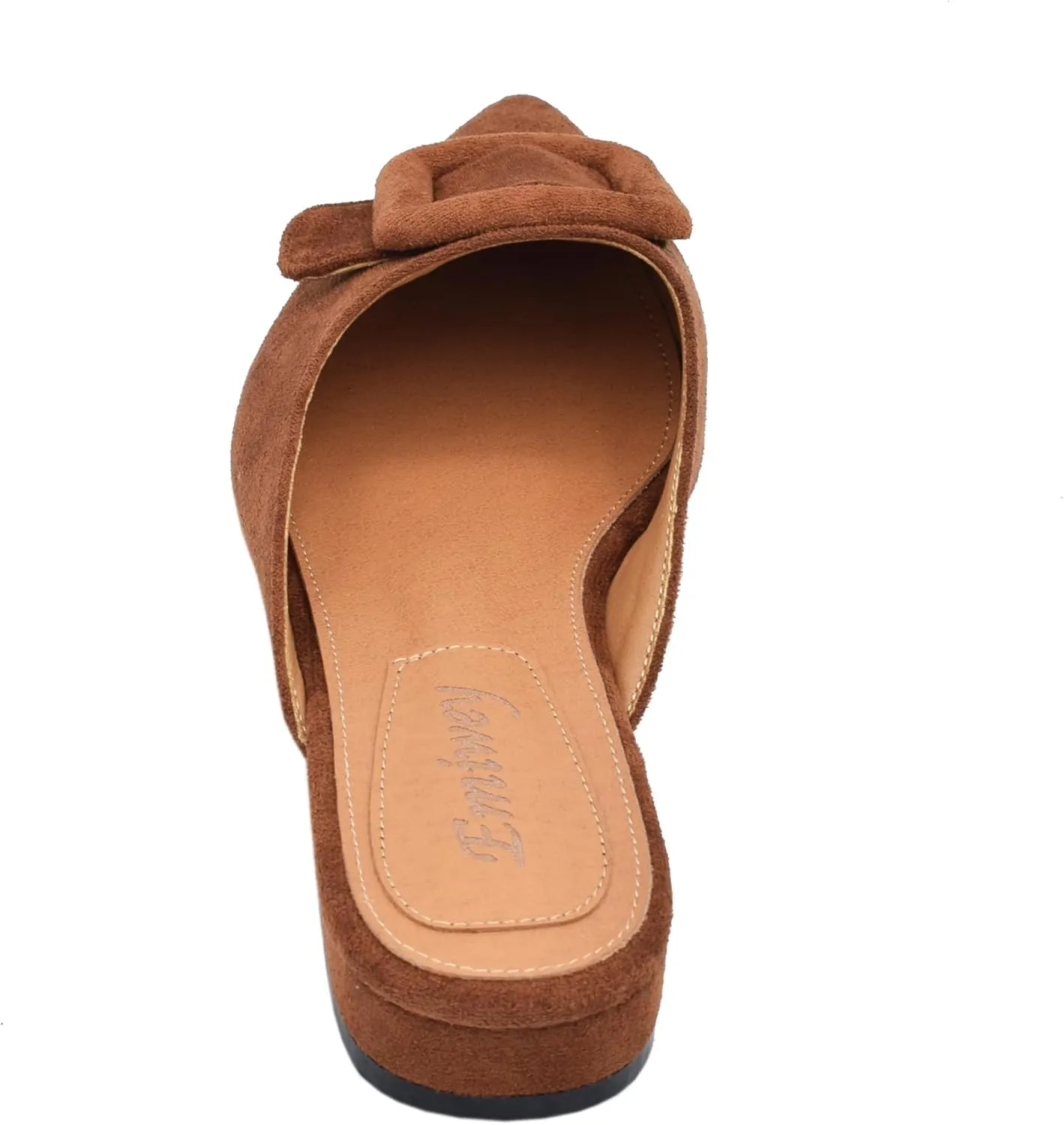 Mules for Women,Slingback Buckle Flat Mules Pointed Toe Slide Shoes