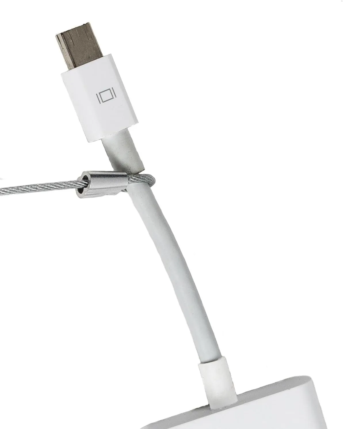 Multi-Adapter Cable Tethers Kit - Nylon Coated Stainless Steel Wire Tether Cable - Easy Installation - Secure Remote Control Tethers, Adapters, Dongles & More - Free Crimping Tool