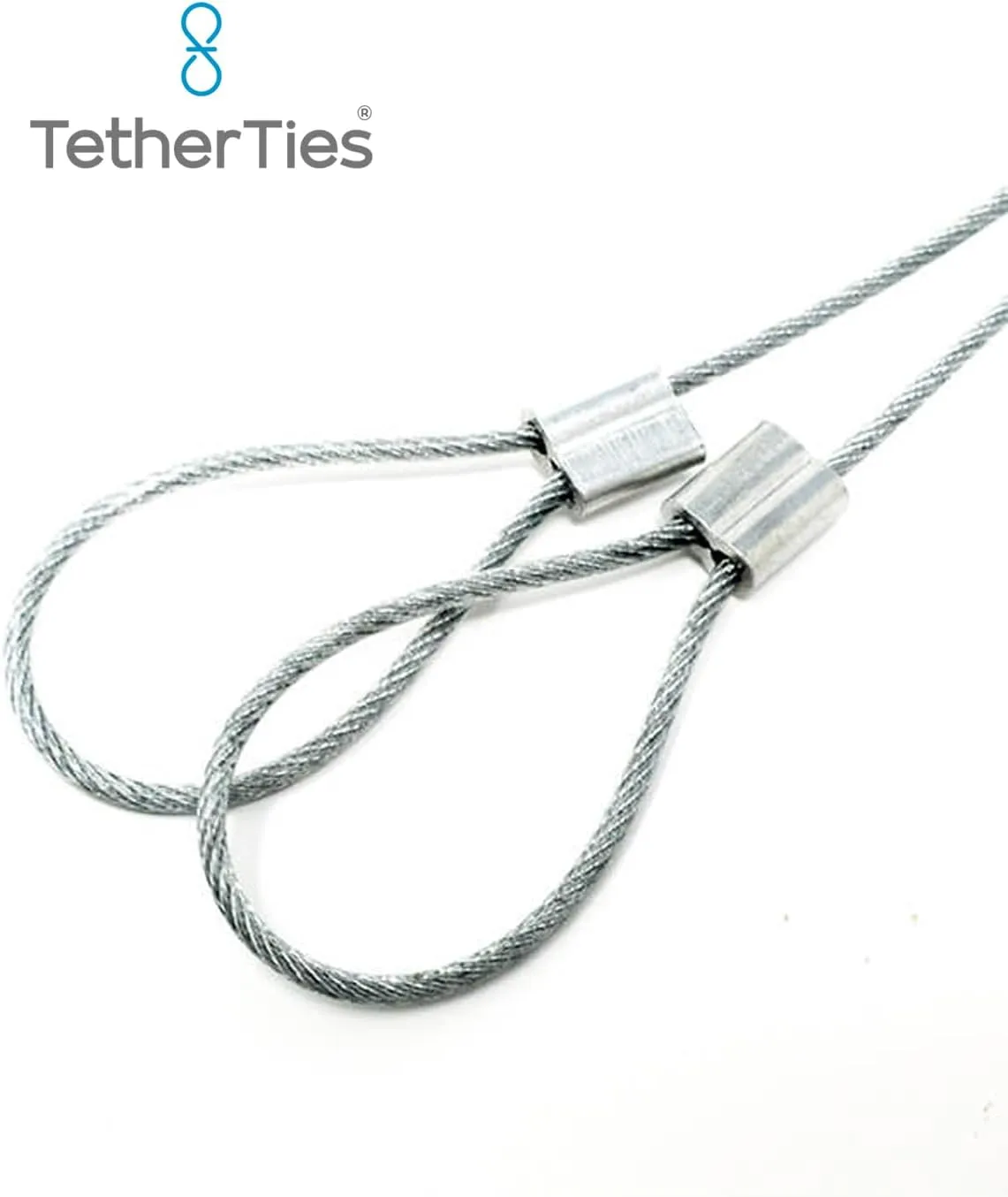 Multi-Adapter Cable Tethers Kit - Nylon Coated Stainless Steel Wire Tether Cable - Easy Installation - Secure Remote Control Tethers, Adapters, Dongles & More - Free Crimping Tool
